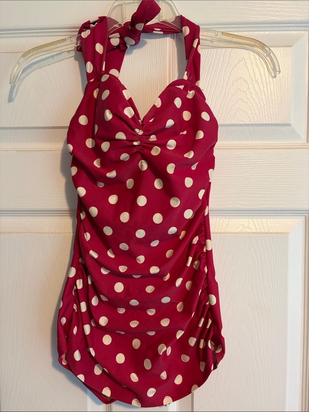 NWOT Red Polka Dot One-Piece Swim Suit
